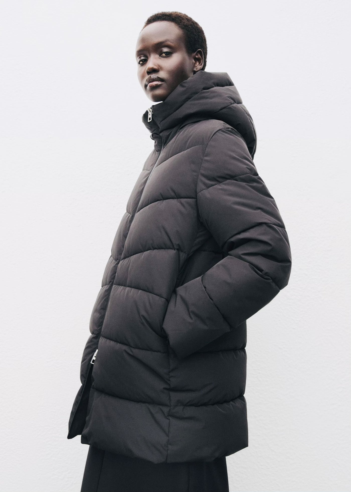 Anorak matelassé avec capuche