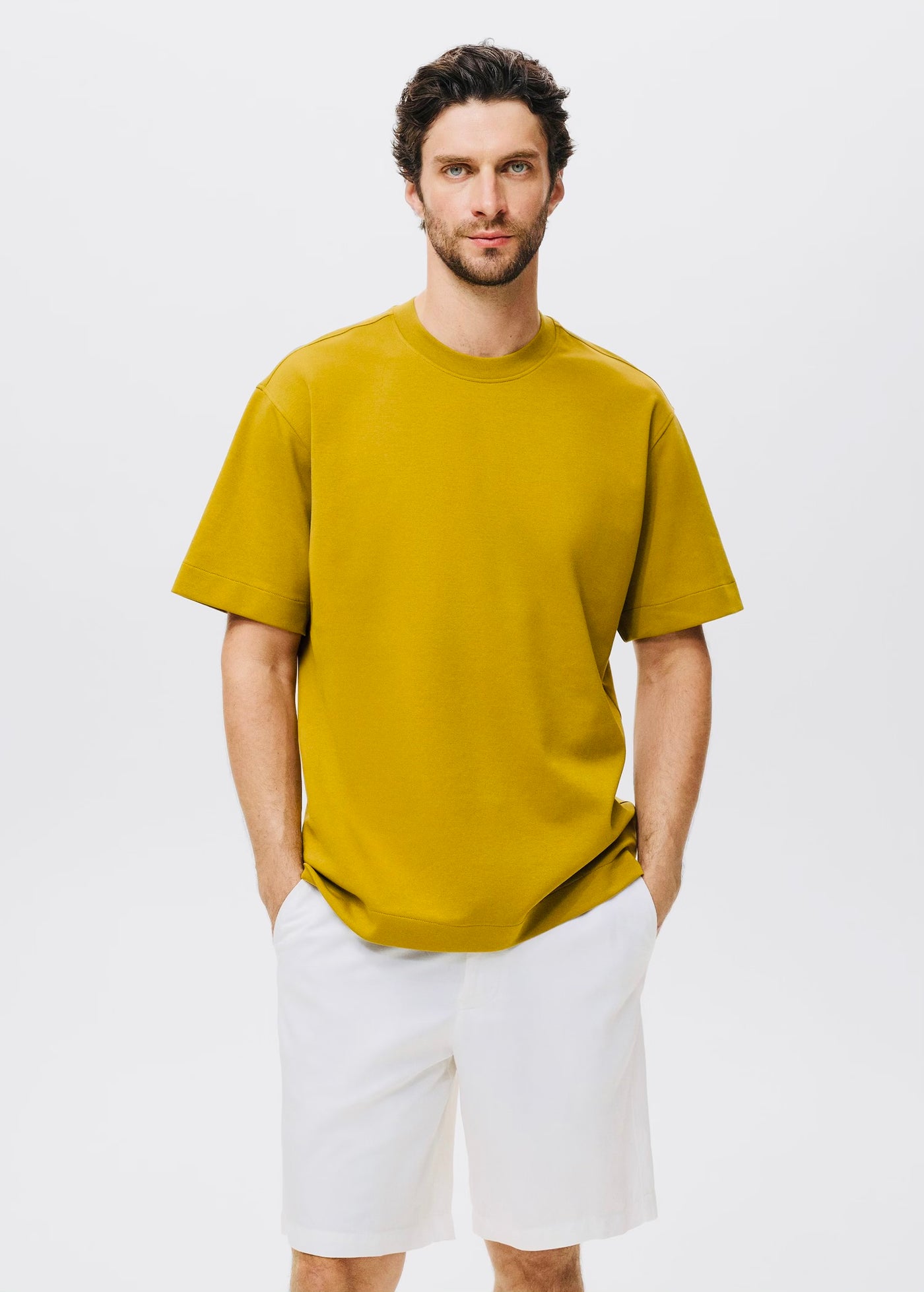 T-Shirt Tissu Sweat Coupe Décontractée