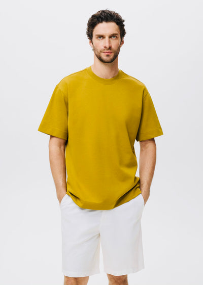 T-Shirt Tissu Sweat Coupe Décontractée