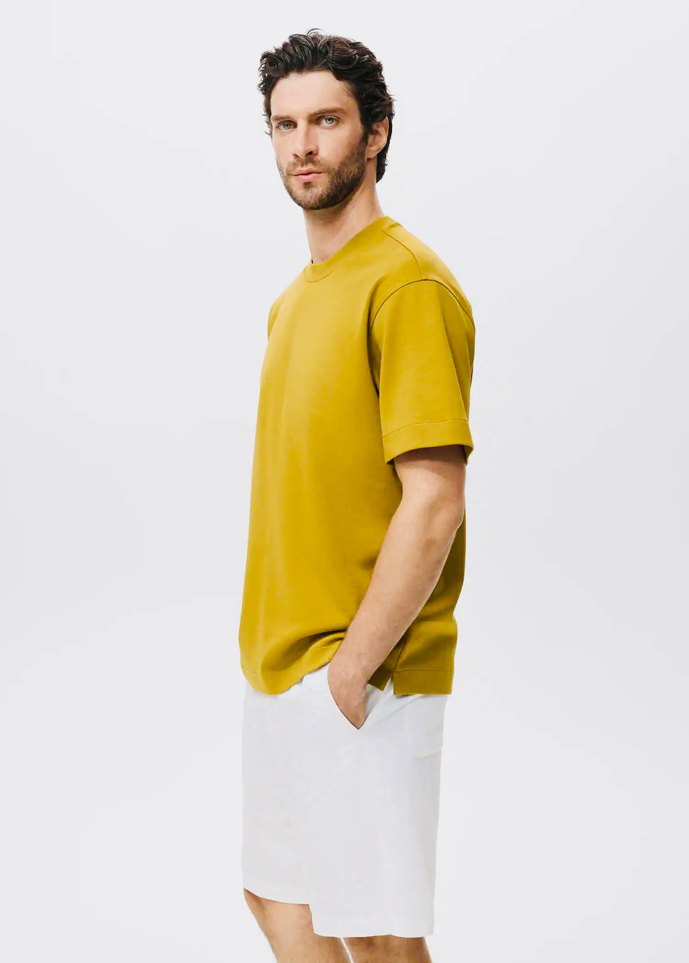 T-Shirt Tissu Sweat Coupe Décontractée