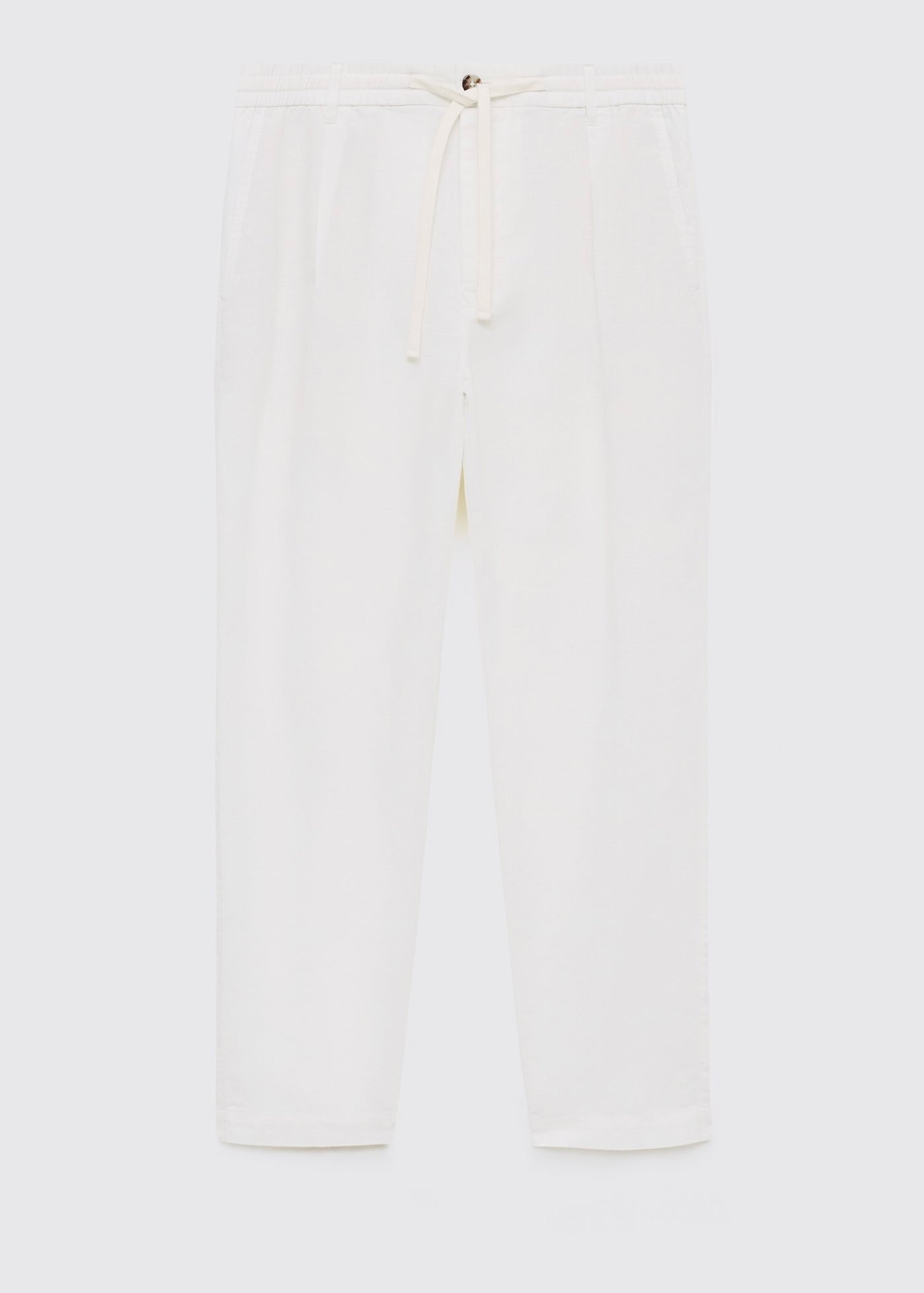 Pantalon Slim Fit Lin avec Cordon