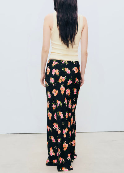 Jupe fleur fini dentelle