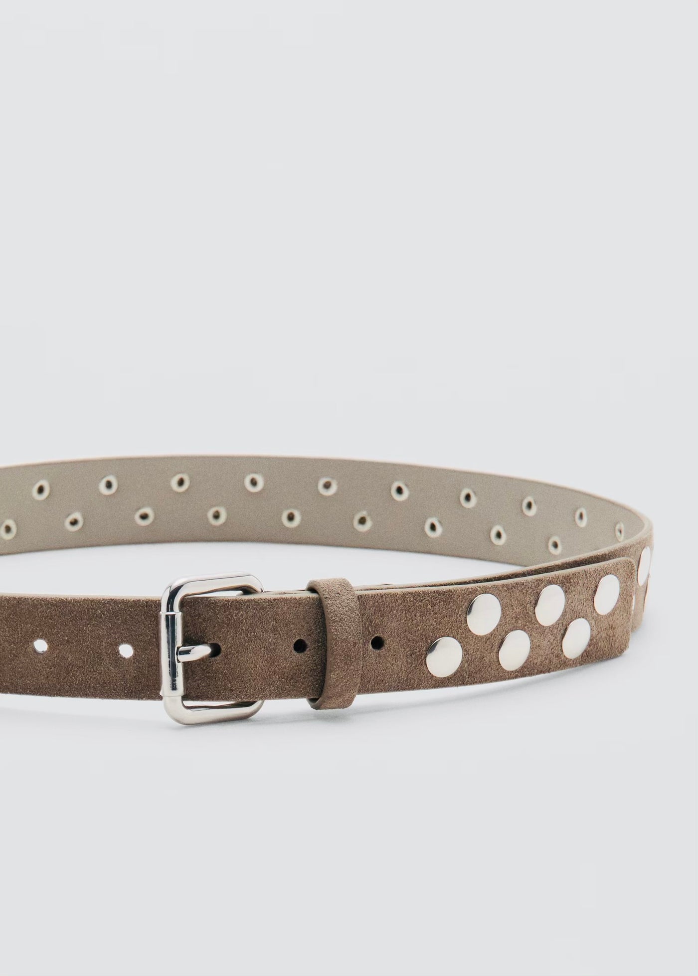 ceinture en daim à clous