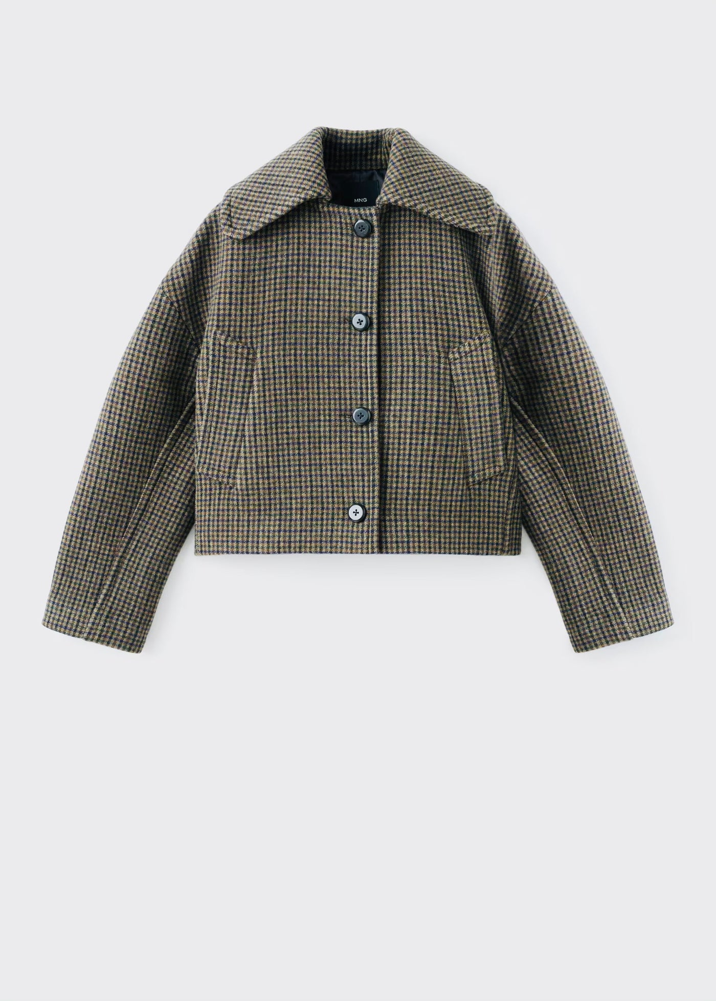 Veste laine pied-de-poule