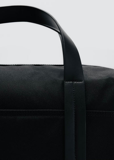 Sac bowling combiné cuir Mango