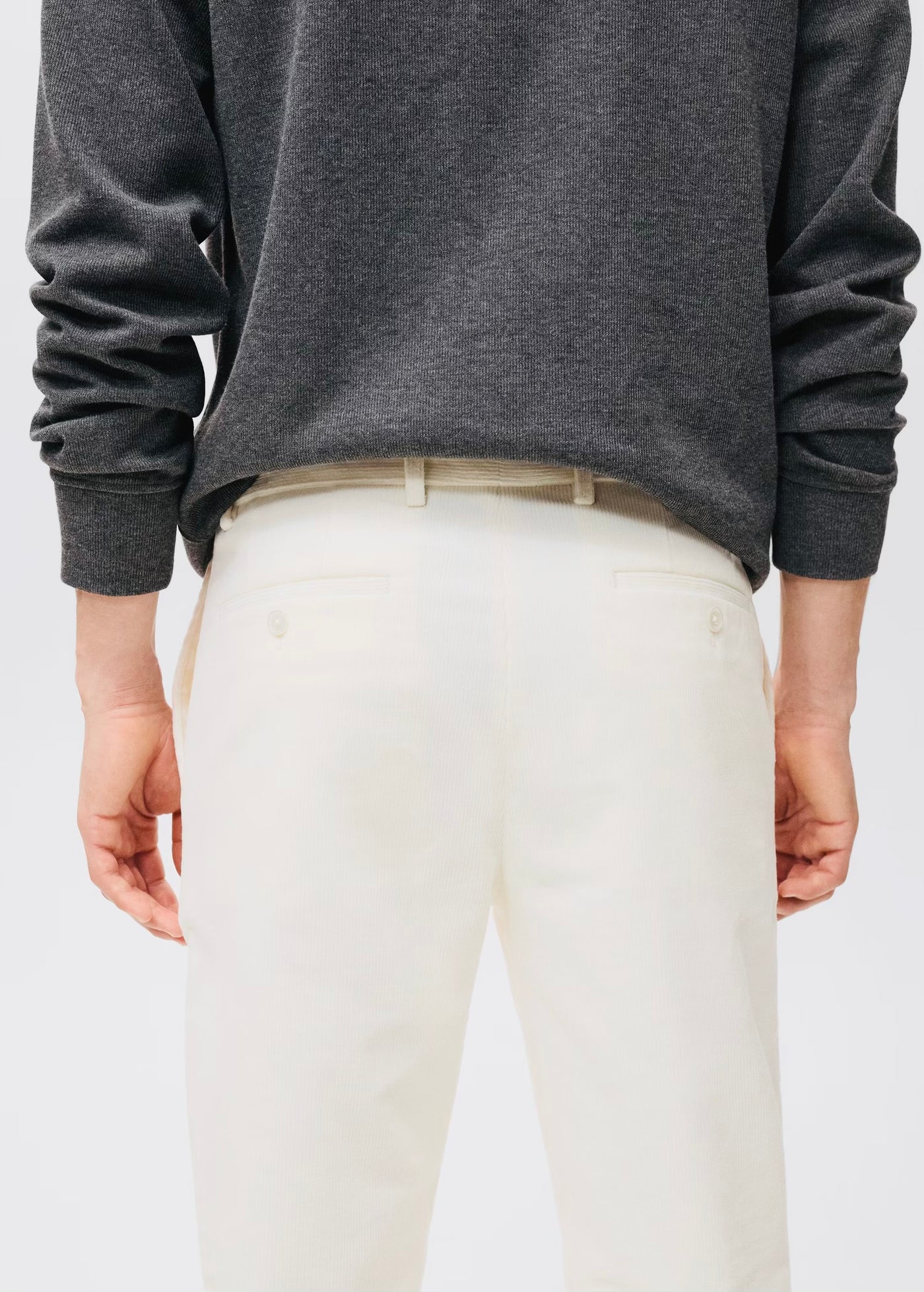 Pantalon Regular Fit Coton Velours Côtelé