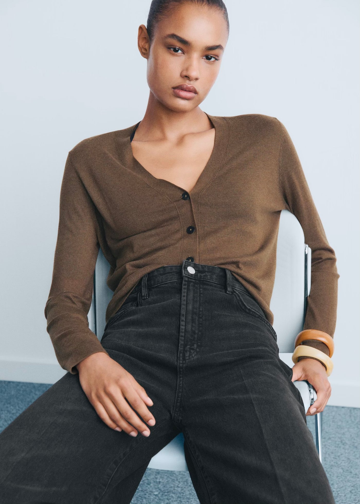 Jean Large Taille Haute