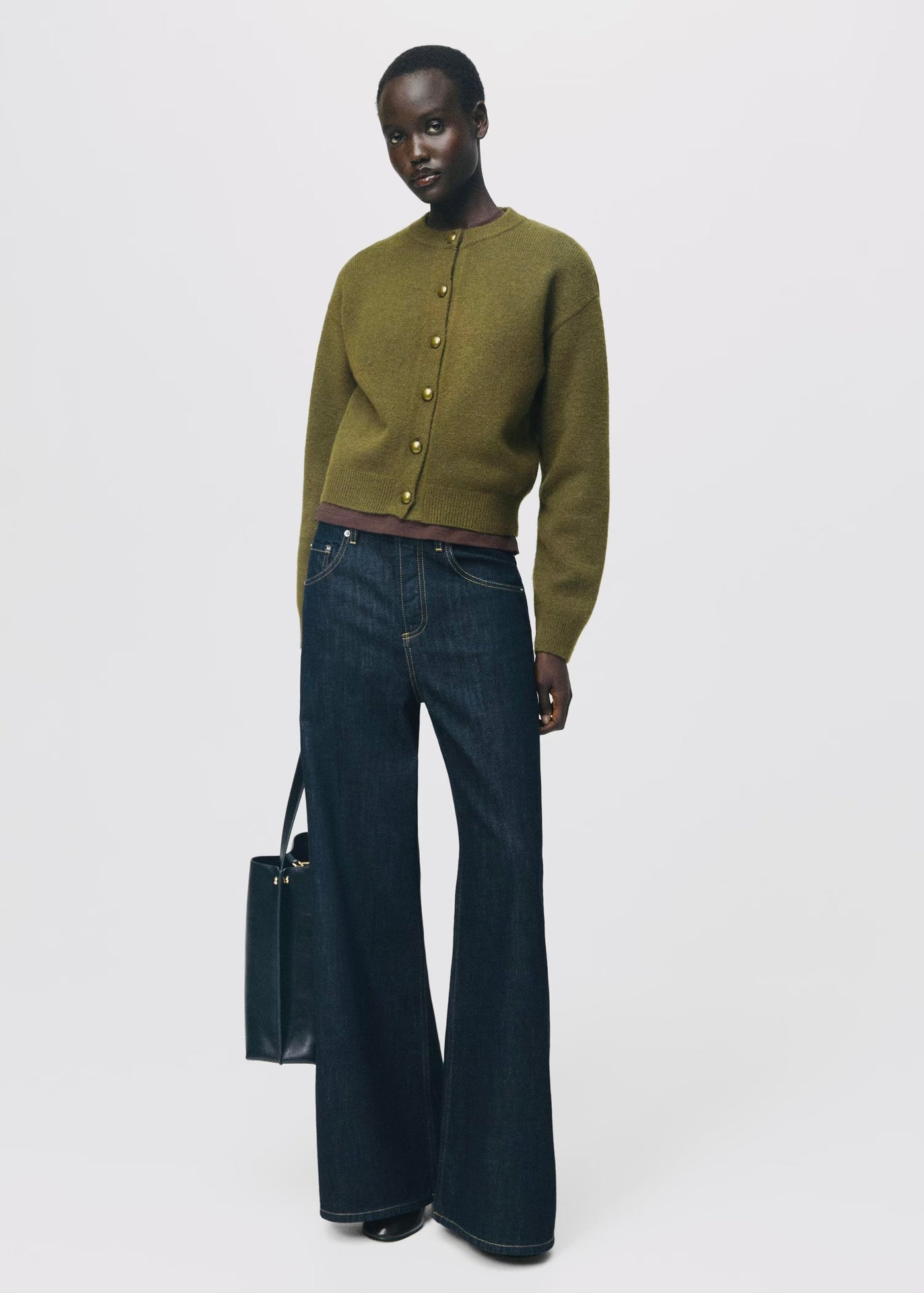 Cardigan en maille épaisse à boutons