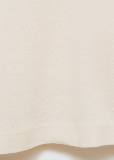 T-Shirt Coton Lin Relaxed-Fit Mango