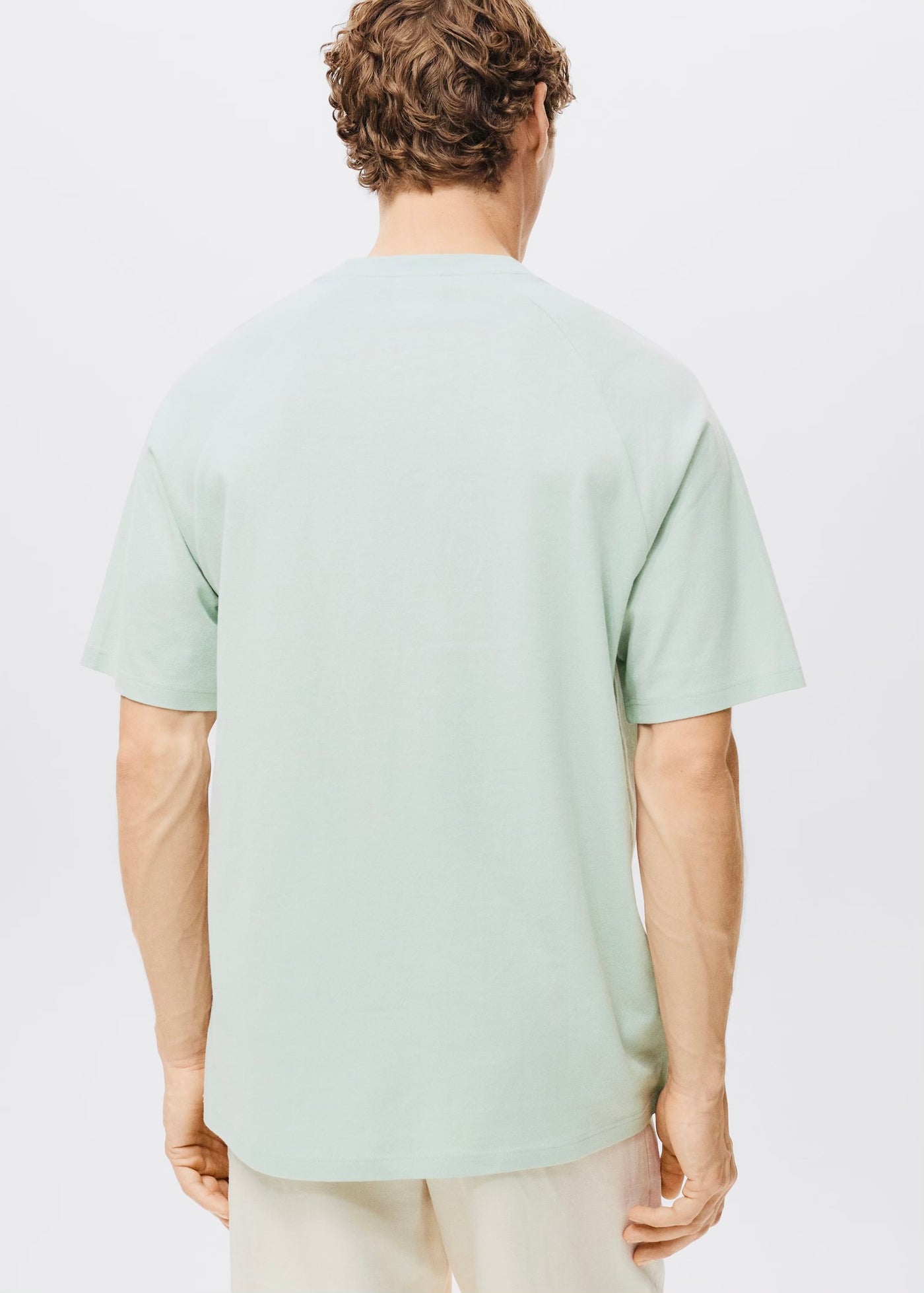 T-Shirt Coton Lin Relaxed-Fit Mango