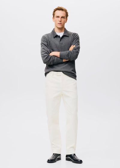 Pantalon Regular Fit Coton Velours Côtelé