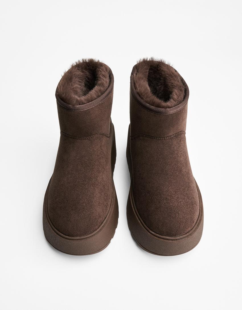 BOTTINES PLATEFORME DOUBLURE FOURRURE