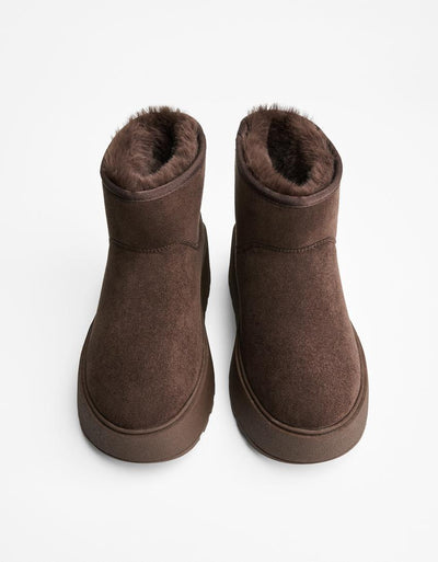 BOTTINES PLATEFORME DOUBLURE FOURRURE