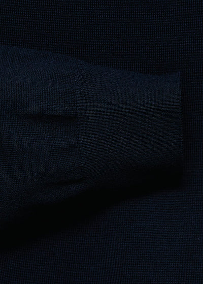 Pull over 100% laine mérinos à col montant