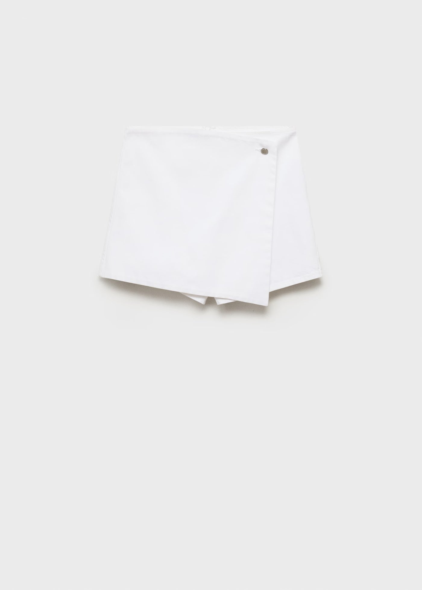 Jupe short en jean croisée