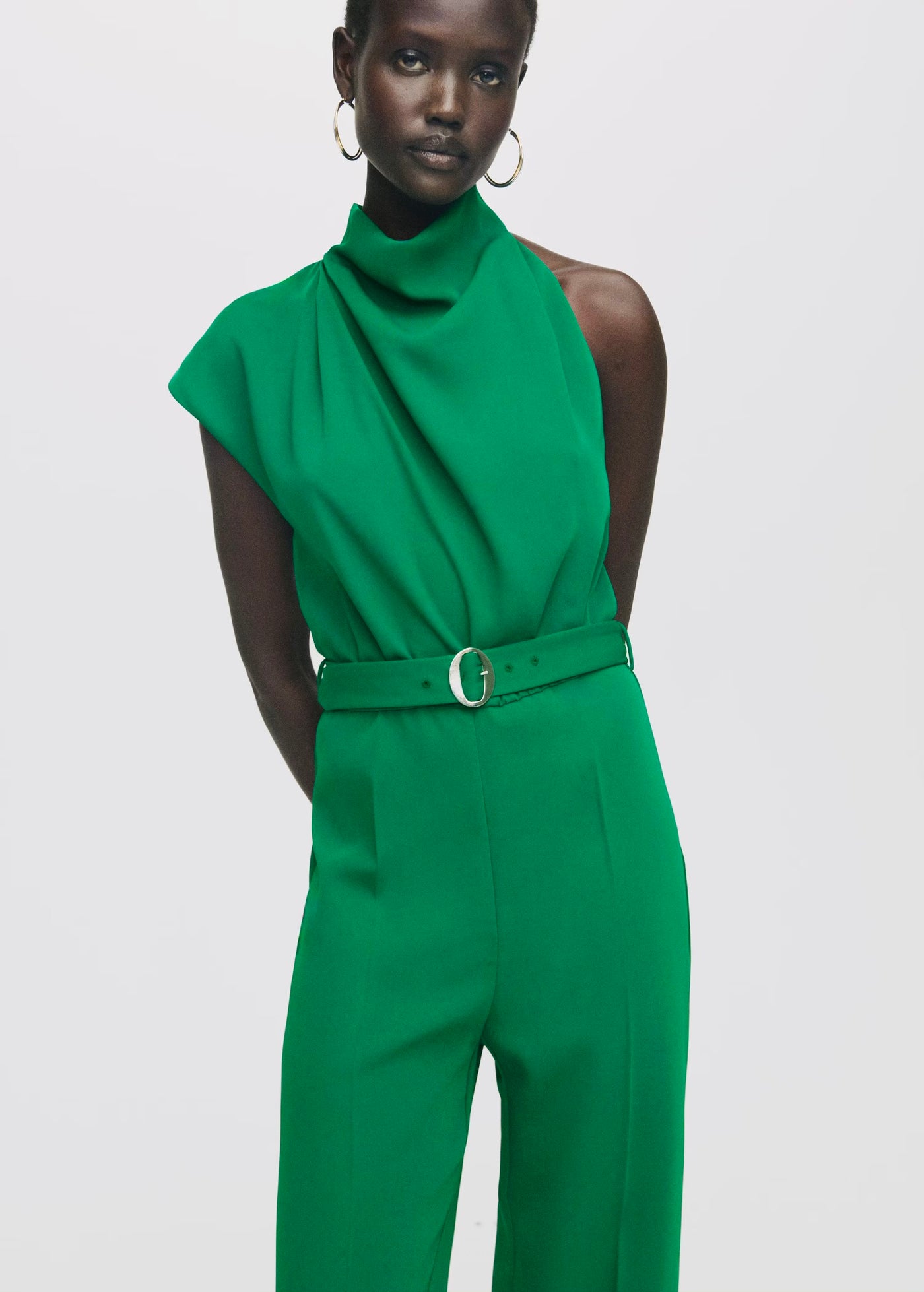 Combinaison Longue Asymétrique Ceinture