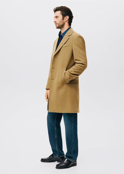 Manteau long en laine