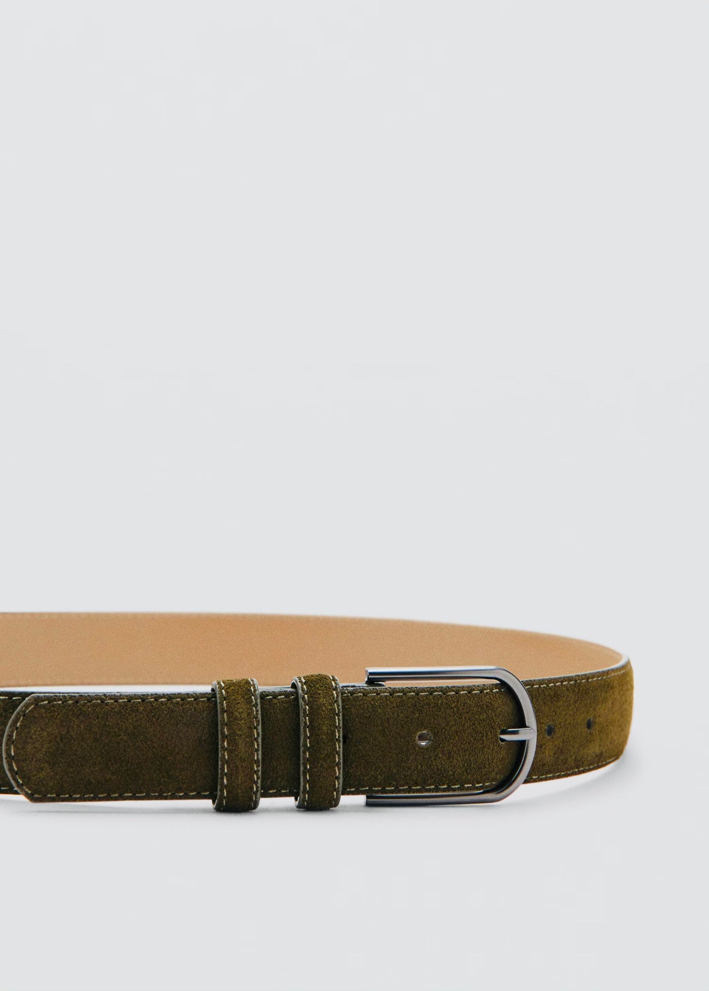 ceinture cuir suède