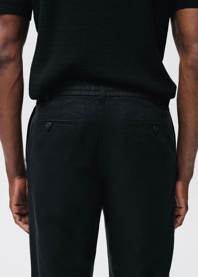 Pantalon Slim Fit Lin avec Cordon