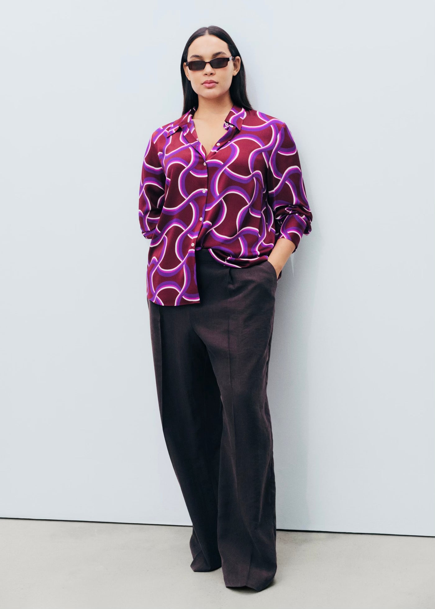 Chemise à Imprimé Abstrait