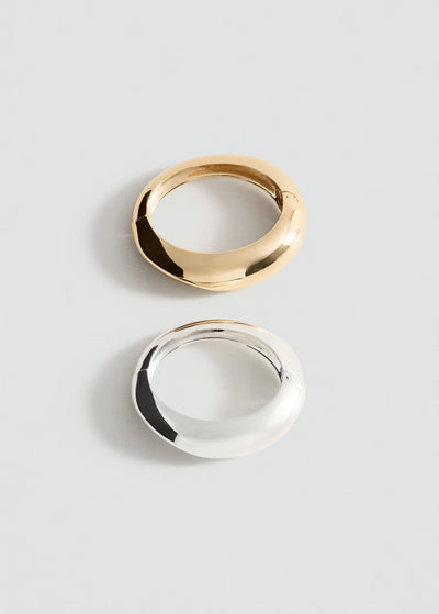 LOT DE 2 BRACELETS RIGIDES