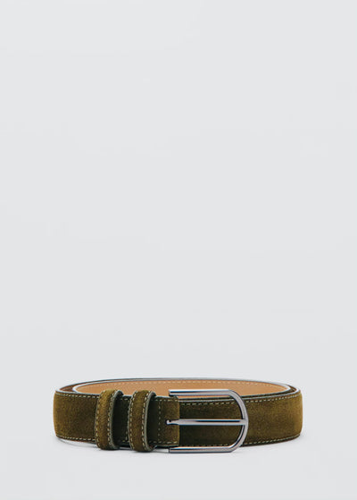 ceinture cuir suède