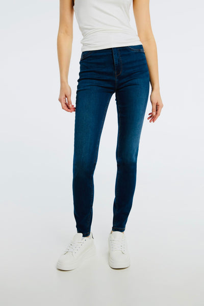 Jeans Skinny Taille Haute