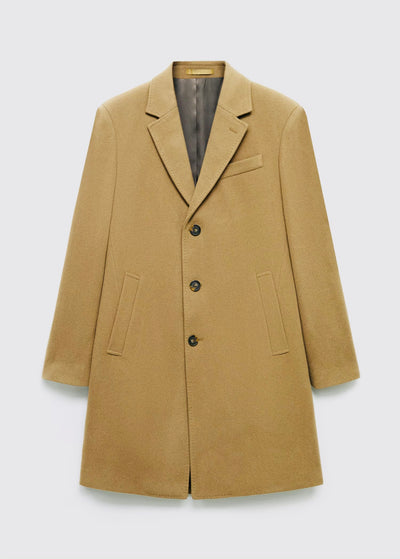 Manteau long en laine