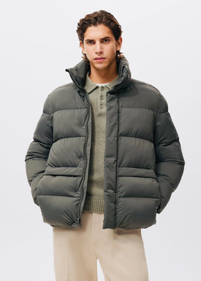 Anorak matelassé à capuche déperlant