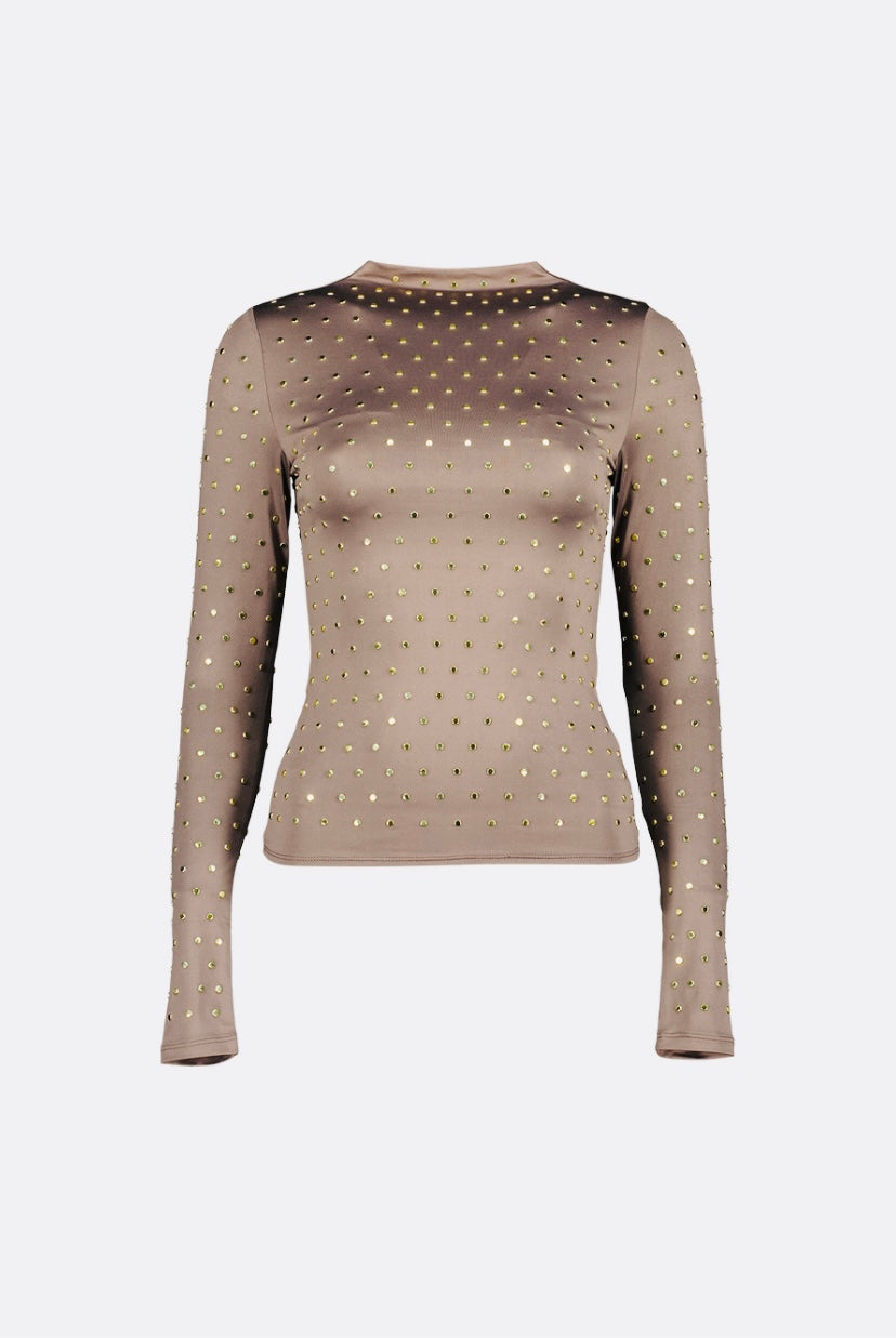 Haut à manches longues avec clous