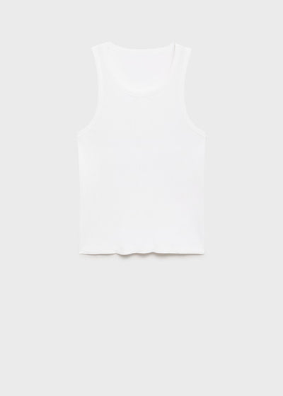 Débardeur Côtelé Slim Fit