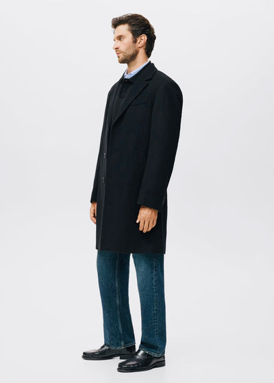 Manteau long en laine