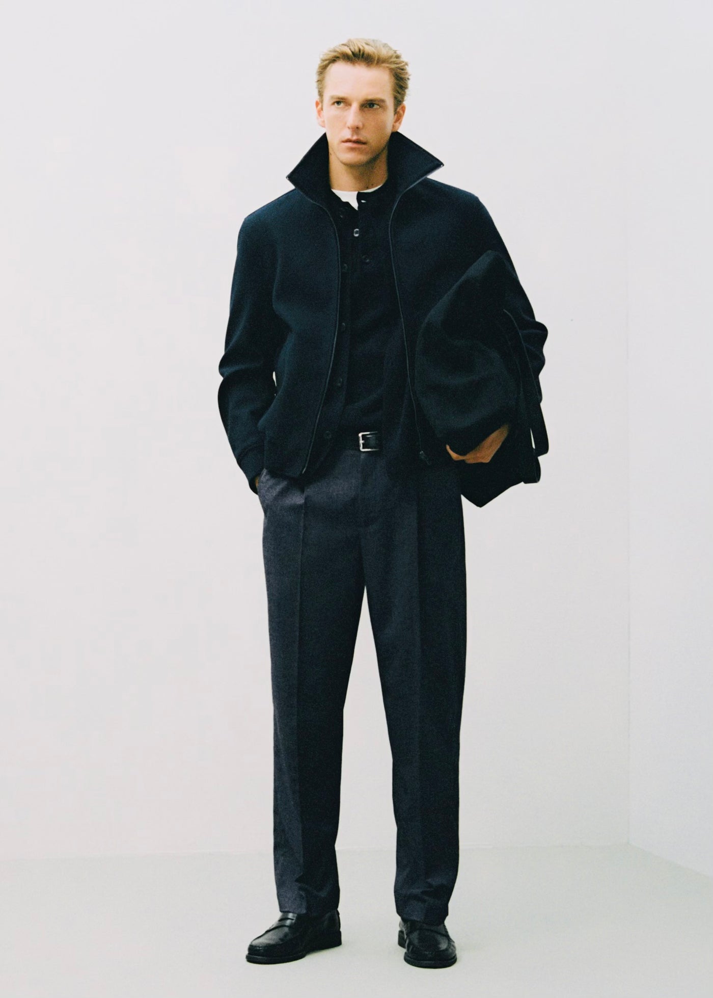 Pantalon Flanelle Regular-Fit à Pinces