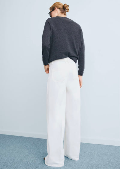 Jean Wideleg Poches Taille Haute