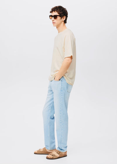 T-Shirt Coton Lin Relaxed-Fit Mango