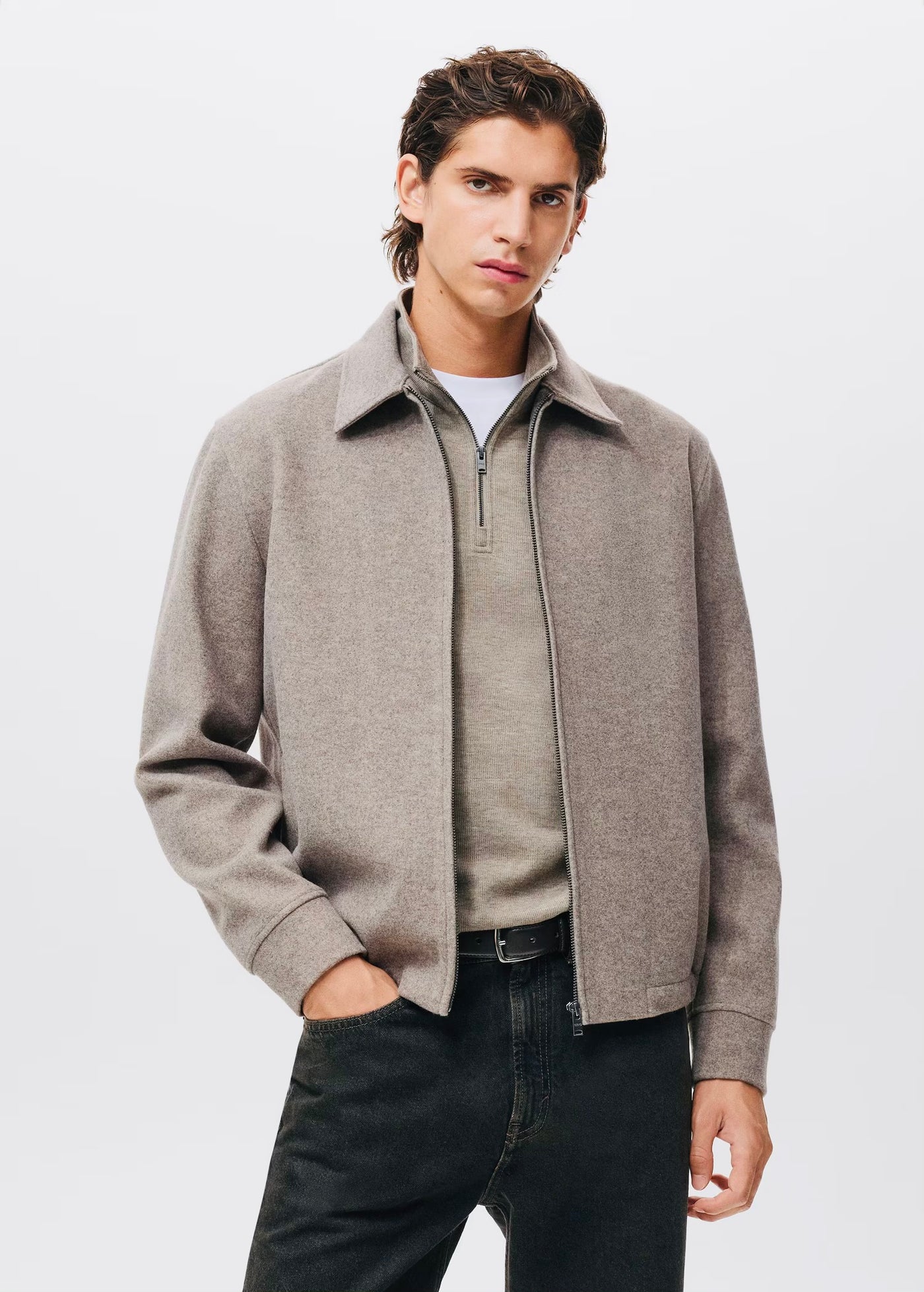 Veste en tissu à poches à rabat