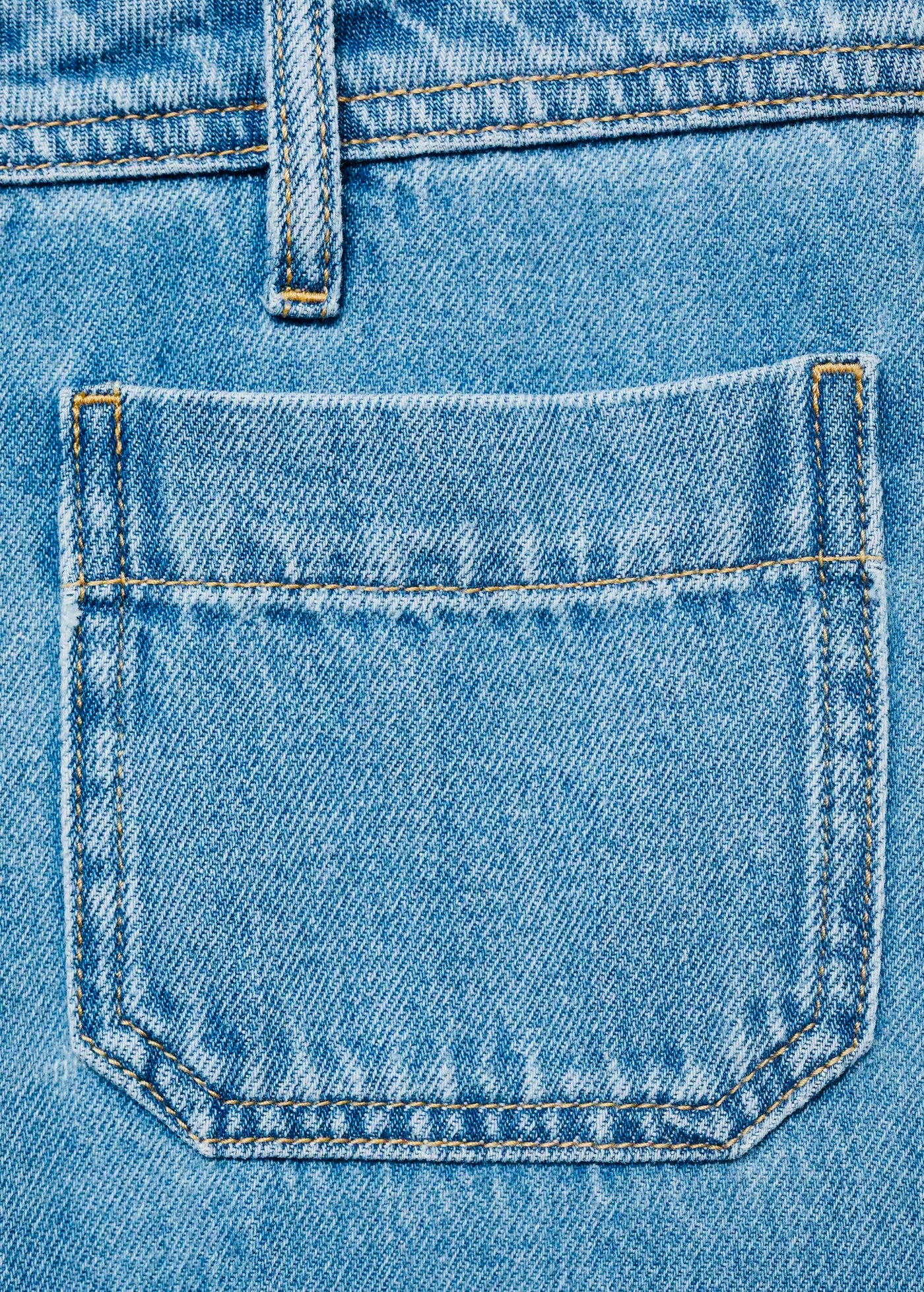 Jean Wideleg Poches Taille Haute