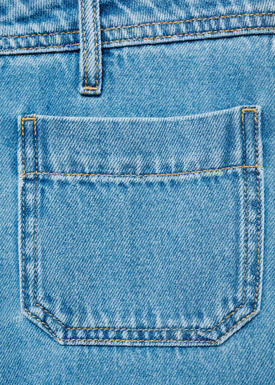 Jean Wideleg Poches Taille Haute