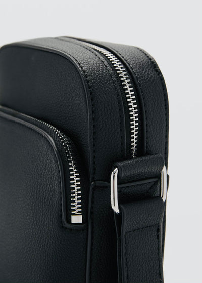 Sac bandoulière simili-cuir effet grainé Mango