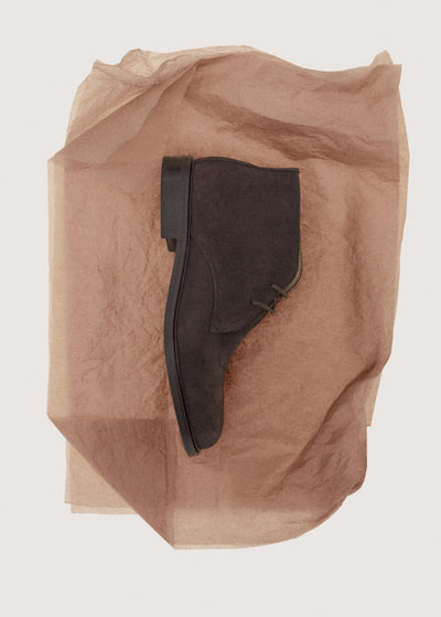 BOTTINES CUIR ET CROÛTE DE CUIR