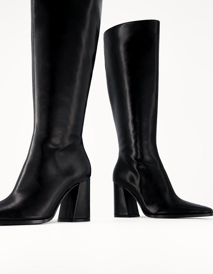 Bottes talon large