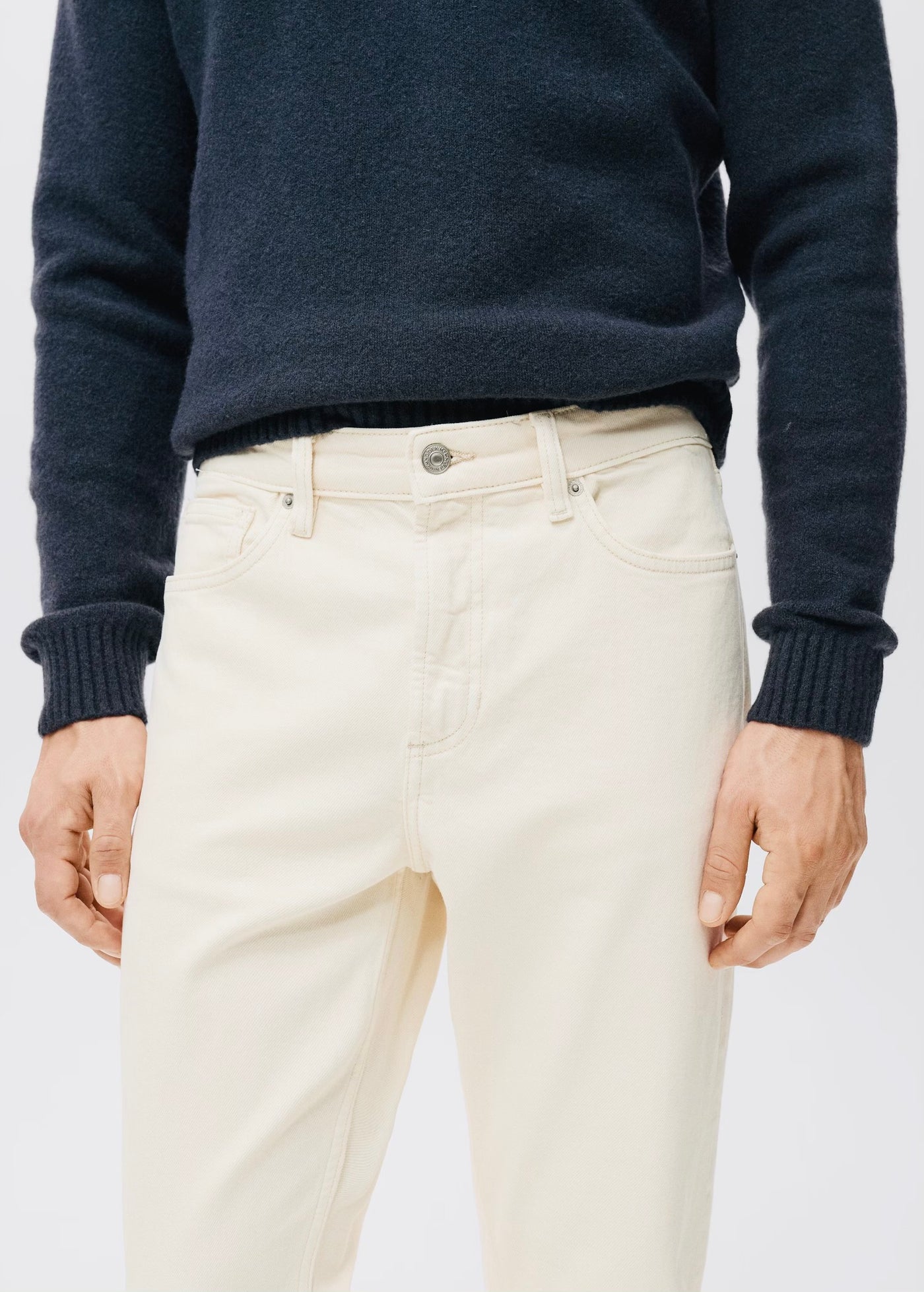 Jean Ben Cropped Tapered-Fit Mango