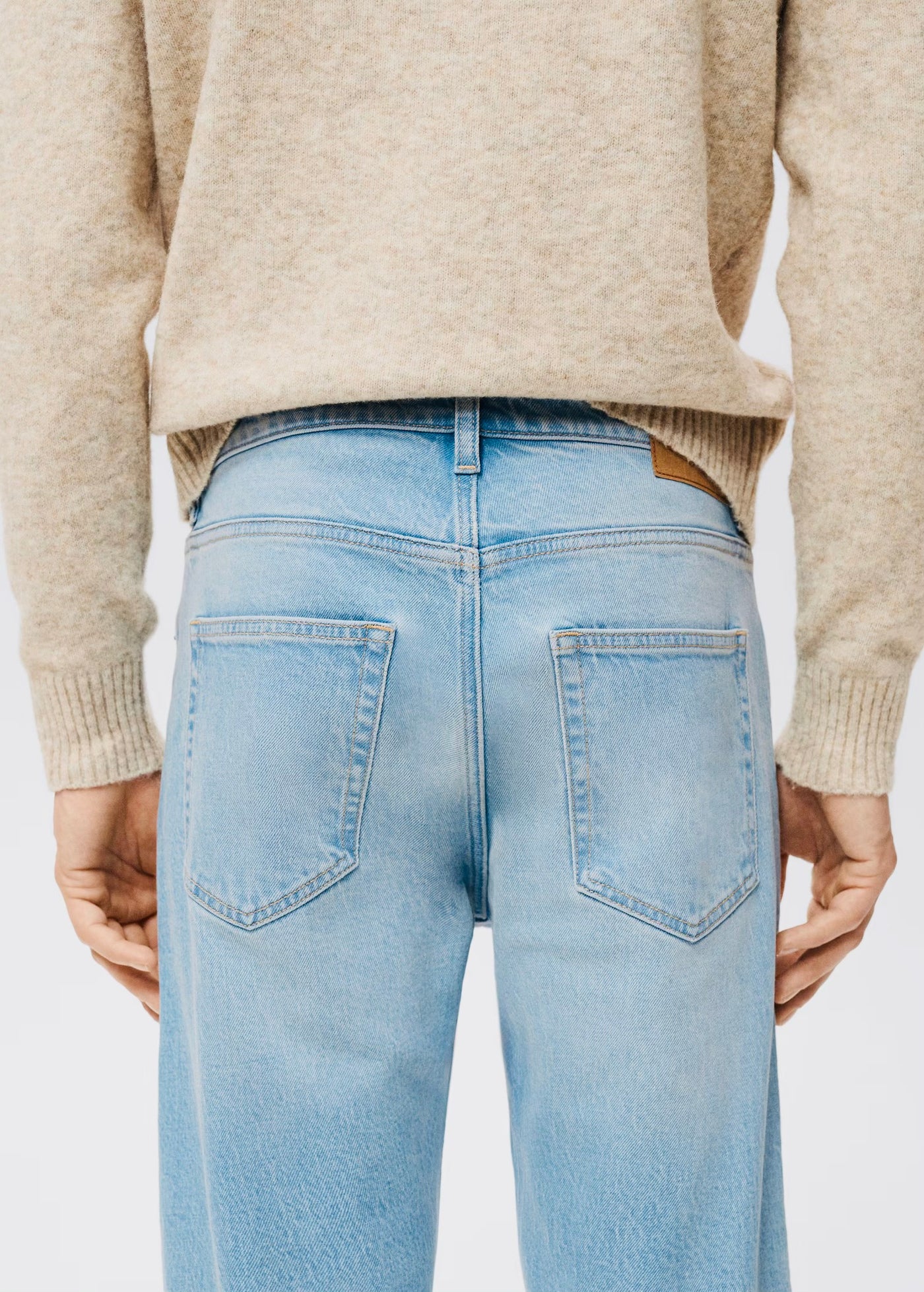 Jean Ben Cropped Tapered-Fit Mango