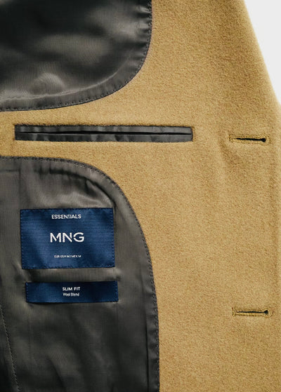 Manteau long en laine