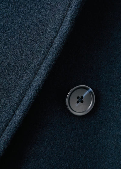 Manteau croisé en laine mélangée