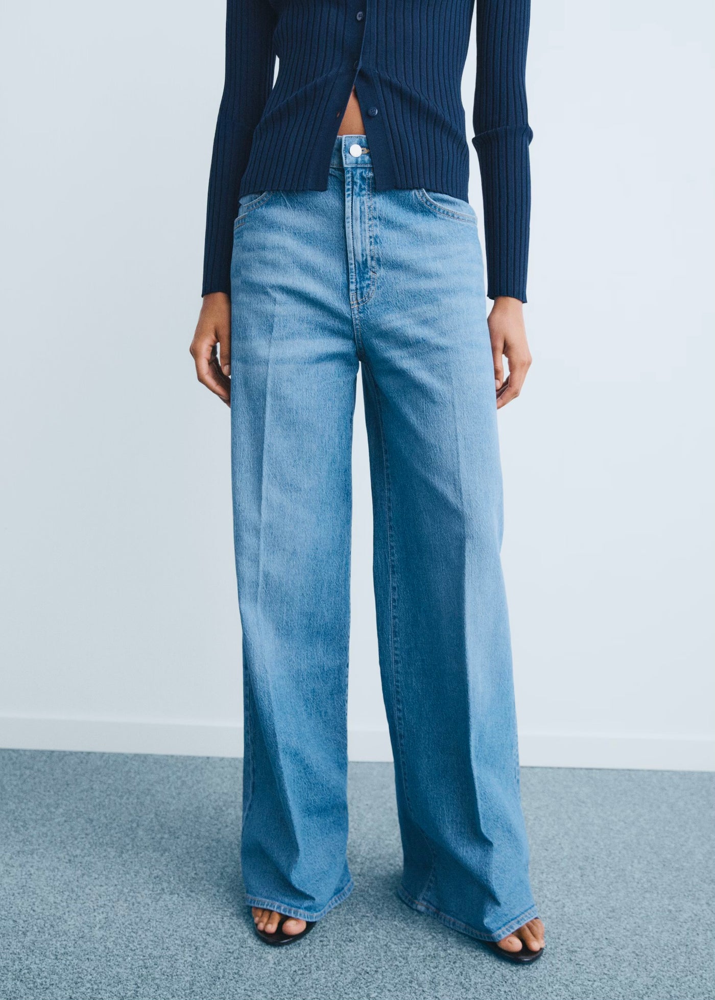 Jean Large Taille Haute