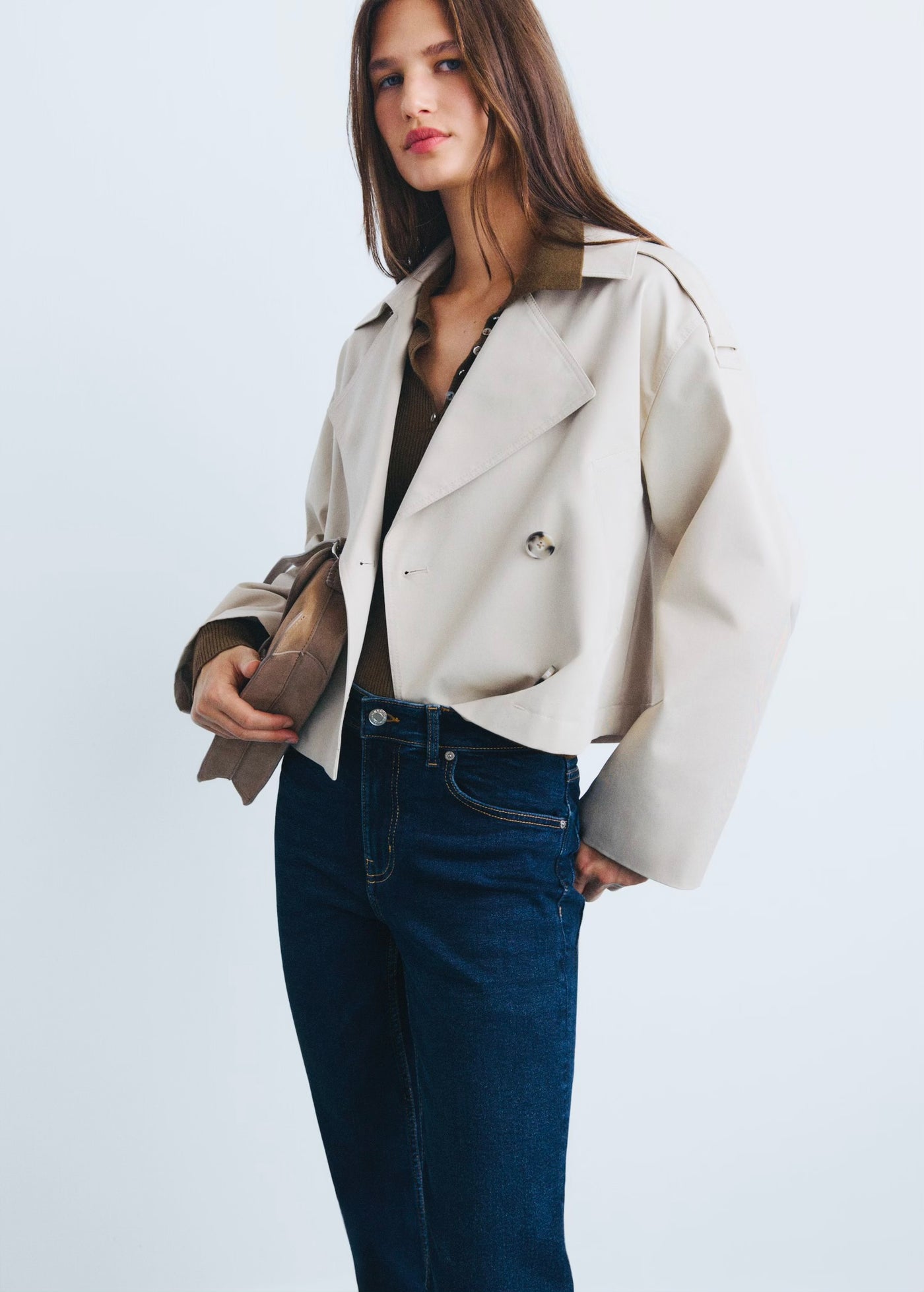 Jean Sienna Flare Crop