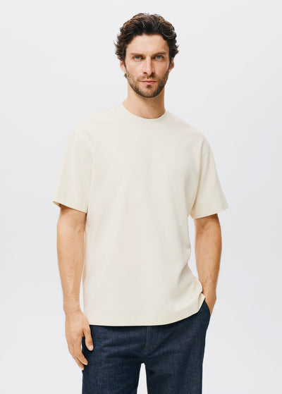 T-Shirt Tissu Sweat Coupe Décontractée