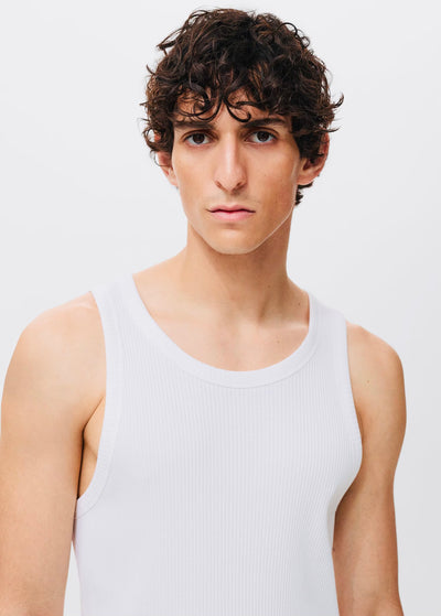 Débardeur Côtelé Slim Fit