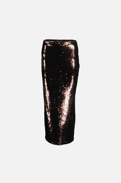 Jupe maxi à paillettes
